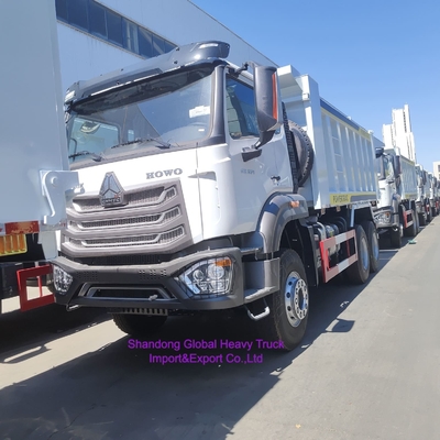 รถดั้มพ์ดั้มพ์ HOWO 10 ล้อ 371 380HP 400HP 430HP สำหรับงานเหมือง รถบรรทุกมือสอง