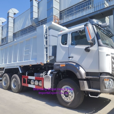 รถดั้มพ์ดั้มพ์ HOWO 10 ล้อ 371 380HP 400HP 430HP สำหรับงานเหมือง รถบรรทุกมือสอง