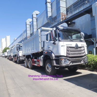 รถดั้มพ์ 12 ล้อ Hohan Used Sinotruk HOWO 8X4 Ex N Nx Tipper Truck 371HP 380HP