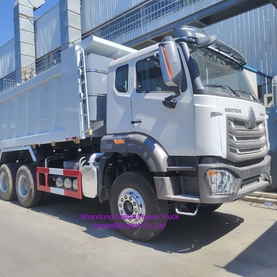 รถดั้มพ์ 12 ล้อ Hohan Used Sinotruk HOWO 8X4 Ex N Nx Tipper Truck 371HP 380HP