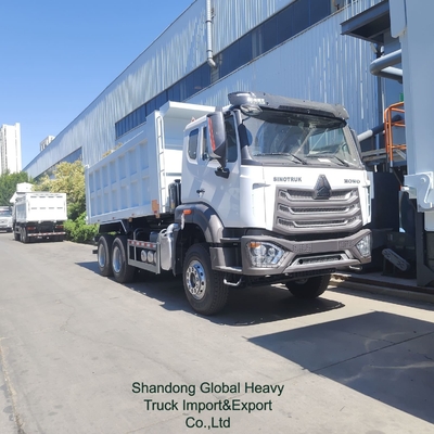 รถดั้มพ์ Sinotruk Nx 6X4 371HP 400HP ดีเซล Sinotruck 10 ล้อ 12 ล้อ รถดั้มพ์ HOWO มือสอง