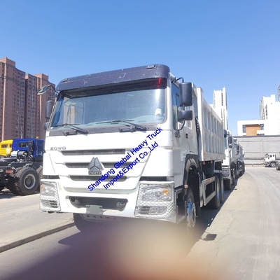 สัญลักษณ์จีน HOWO Sinotruk รถบรรทุกขยะ 6X4 10 ยาง รถบรรทุกขยะ 400HP
