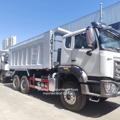 สภาพดีที่สุด 6*4 10ยาง รถบรรทุกขยะ Sinotruk Nx Hohan รถบรรทุกขุดเหมือง 30 ตัน สําหรับขาย