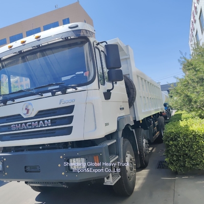 Shacman 30m3 Largo Box 8X4 12 Wheeler รถบรรทุกหนัก 400HP เครื่องยนต์ดีเซล รถบรรทุกใหม่