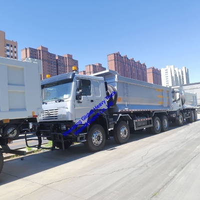 จีน Sinotruck HOWO 6X4 15ton รถบรรทุก 10 ล้อ 8X4 ล้อ 371HP 375HP รถบรรทุกขยะมือสอง