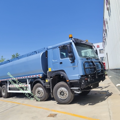 รถบรรทุกน้ำมันเชื้อเพลิงดีเซล แก๊ส น้ำมัน Sinotruk 8*4 12 ล้อ LHD Rhd มือสอง