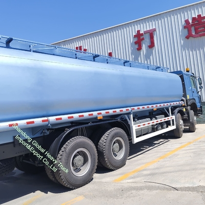 รถบรรทุกน้ำมันเชื้อเพลิงดีเซล แก๊ส น้ำมัน Sinotruk 8*4 12 ล้อ LHD Rhd มือสอง