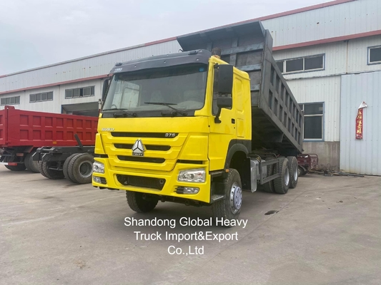 รถดั๊มพ์ HOWO 8X4 /6X4 มือสอง รถดั๊มพ์ Sinotruk Tipper 10 ล้อ รถบรรทุก 50 ตัน รถดั๊มพ์มือสอง