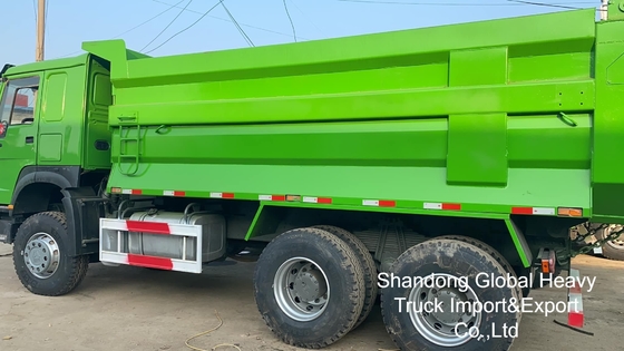 Sinotruk มือสอง HOWO 6X4/8X4 A7/T7 10/12 Wheeler 371hp 18-25cbm รถกระบะถอนน้ําหนัก