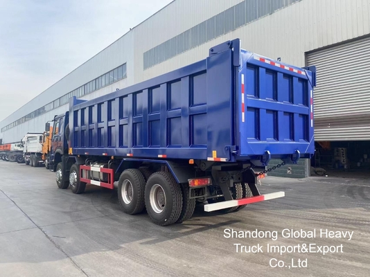 รถดั๊มพ์ขนาดเล็ก Sinotruk HOWO มือสอง 371/375HP 8X4 ขับขวา พร้อมสต็อก