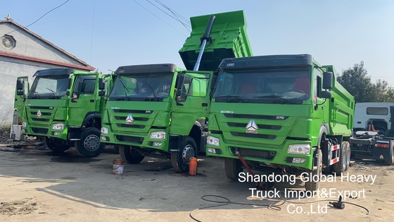 Sinotruk มือสอง HOWO 6X4/8X4 A7/T7 10/12 Wheeler 371hp 18-25cbm รถกระบะถอนน้ําหนัก