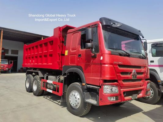 HOWO รถบรรทุกขยะ 8 × 4 พร้อมเครื่องยนต์ 420 HP และชาสีภาระหนักสําหรับการดําเนินงานเหมืองแร่ในธานีเซีย