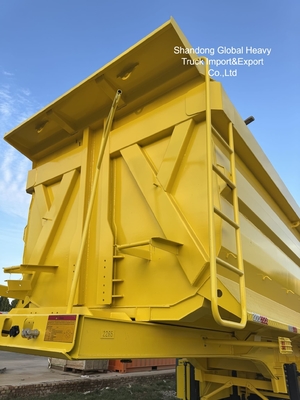 รถกึ่งพ่วงดั๊มพ์เหล็ก 3 เพลา สำหรับขนส่งวัสดุหนัก