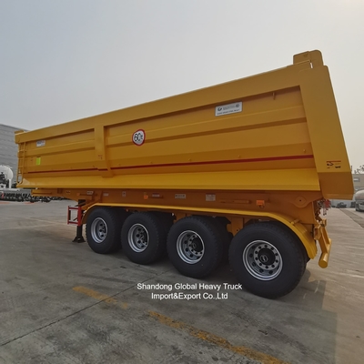 รถกึ่งพ่วงดั๊มพ์เหล็ก 3 เพลา สำหรับขนส่งวัสดุหนัก