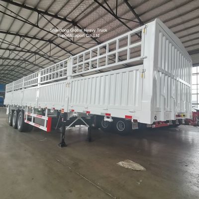 3 แกน 50 ตัน Fence Semi Trailer กับการแขวนลม