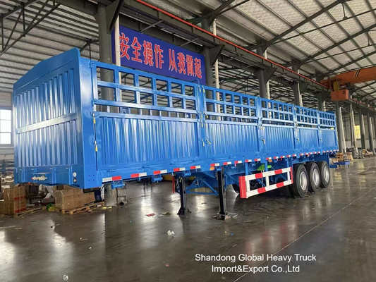 3 แกน 50 ตัน Fence Semi Trailer กับการแขวนลม