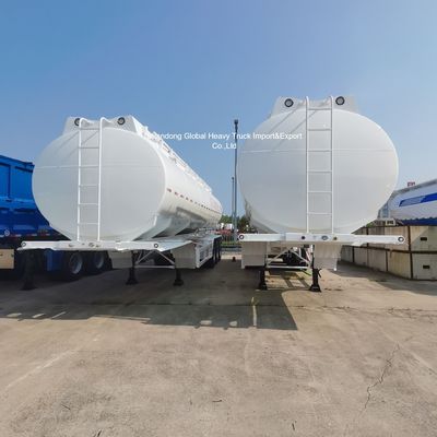 45000 ลิตร 3-Axle Fuel Tanker Semi Trailer สําหรับการขนส่งดีเซล