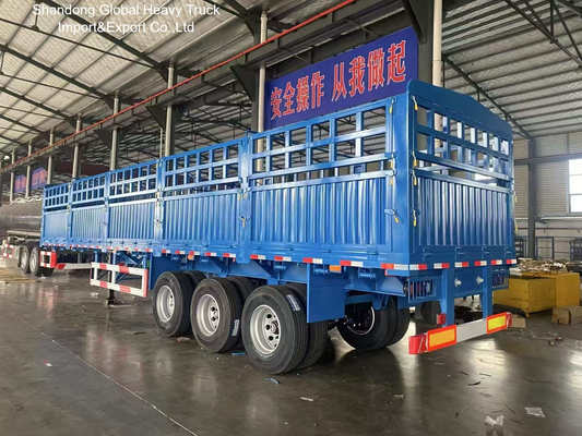 รถกึ่งพ่วงรั้ว 3 เพลา 60 ตัน สำหรับขนส่งปศุสัตว์