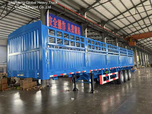 รถกึ่งพ่วงรั้ว 3 เพลา 60 ตัน สำหรับขนส่งปศุสัตว์