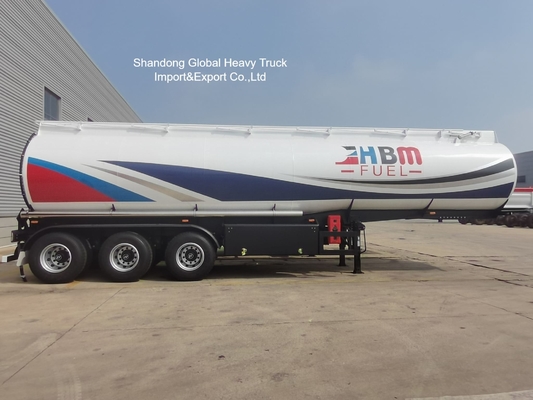 รถกึ่งพ่วงบรรทุกน้ำมันเหล็ก 3 เพลา ถังน้ำมันเชื้อเพลิง 45000 ลิตร