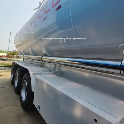 รถกึ่งพ่วงบรรทุกน้ำมันเหล็ก 3 เพลา ถังน้ำมันเชื้อเพลิง 45000 ลิตร