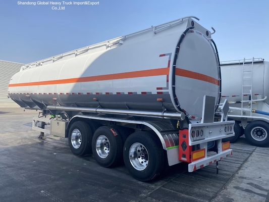 เครื่องบรรทุกน้ํามันไดเซล 45000L ขนาด 3 แอ็กซ์ รถลากครึ่งพร้อมเบรค ABS