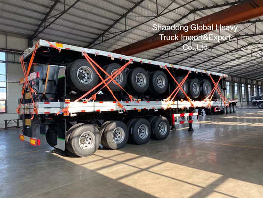 30 Ton 40FT 60 Tons Lowbed Lowboy Semi Trailer for Heavy Machinery and Oversized Cargo Transport
