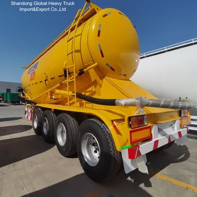 รถพ่วงบรรทุกปูนซีเมนต์ 4 เพลา ความจุ 40-80 ตัน ได้รับการรับรอง ECE CE