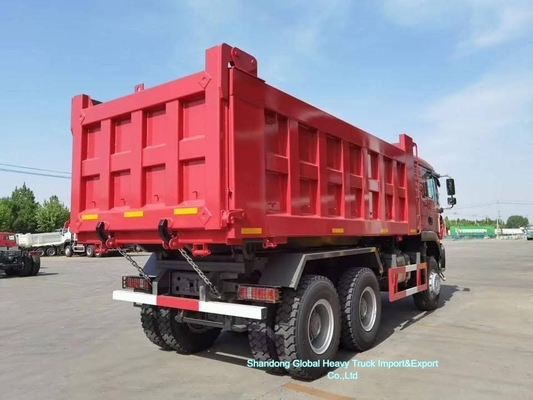 รถบรรทุก Sinotruck ที่มีประสิทธิภาพสูง HOWO Tx รถบรรทุกขยะ 6*4 รถบรรทุกเครื่องผสมคอนกรีต
