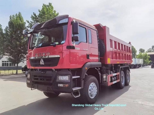 รถบรรทุก Sinotruck ที่มีประสิทธิภาพสูง HOWO Tx รถบรรทุกขยะ 6*4 รถบรรทุกเครื่องผสมคอนกรีต