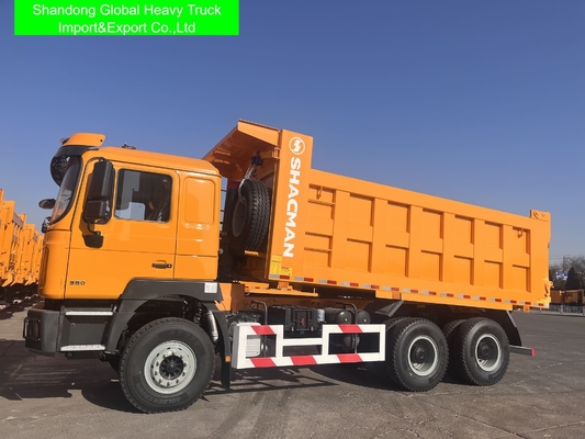 รถบรรทุก Shacman F3000 H3000 ของจีน 400 แรงม้า 20 ตัน 6x4 10 ล้อ ราคาขายรถดั๊มพ์ Shacman มือสอง