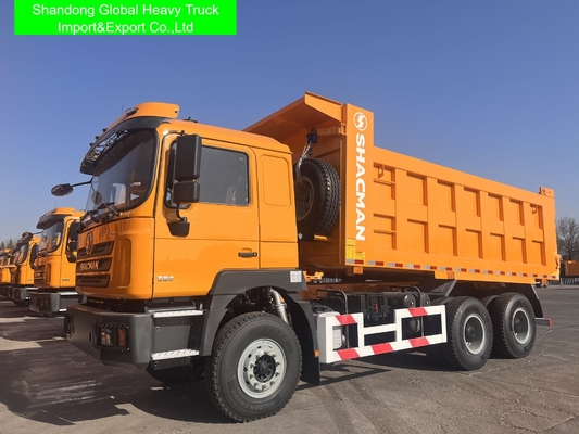 รถบรรทุก Shacman F3000 H3000 ของจีน 400 แรงม้า 20 ตัน 6x4 10 ล้อ ราคาขายรถดั๊มพ์ Shacman มือสอง