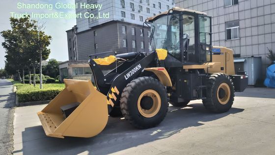 XCMG รถตักล้อยางรุ่น LW300kN ขนาด 3 ตัน อุปกรณ์งานดิน รถตักดิน รถตักหน้าขุดหลัง รถตักอเนกประสงค์