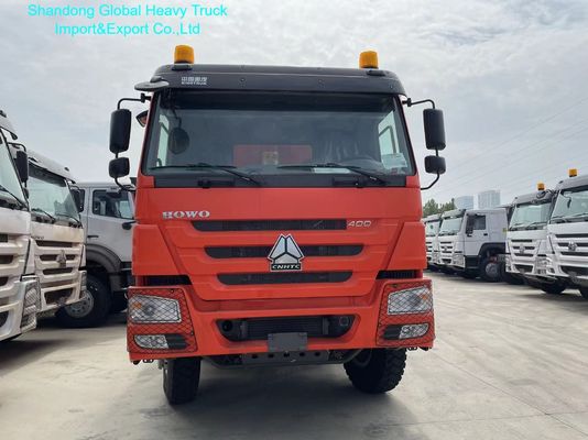 รถดัมพ์ HOWO-7 8x4 สำหรับงานหนัก พร้อมยาง 12.00R20 ถังน้ำมัน 400 ลิตร และกระบะบรรทุกขนาด 8600×2300×1500 มม.