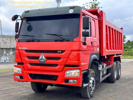 รถดั้มพ์ Sinotruk HOWO 6x4 สำหรับงานหนัก พร้อมถังน้ำมันเชื้อเพลิง 400 ลิตร พวงมาลัยขวา และเบาะนั่งแบบถุงลม