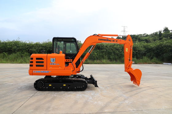 Lonking 6 ตัน Hydraulic Mini Excavator กับ 15.4kw/2400rpm เครื่องยนต์และ 5900 * 2000 * 2600 มิลลิเมตร