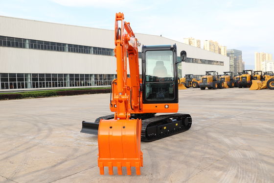 Lonking 6 ตัน Hydraulic Mini Excavator กับ 15.4kw/2400rpm เครื่องยนต์และ 5900 * 2000 * 2600 มิลลิเมตร