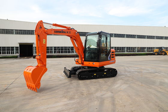 Lonking 6 ตัน ไฮดรอลิก มินิ Excavator กับ 15.4kw/2400rpm เครื่องยนต์และ 5900 * 2000 * 2600 มม มิติ