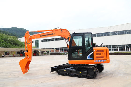 Lonking LG6075 7-ton Excavator with Low-Fuel-Consumption Diesel Engine and Advanced Load-Sensing Hydraulic System