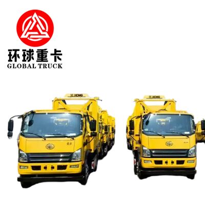 รถบรรทุกเบาะดีเซล HOWO 4 × 2 350hp พร้อมลิฟท์กรรไกรเพื่อความปลอดภัยทางถนนของไนจีเรียและการป้องกันเขตก่อสร้าง