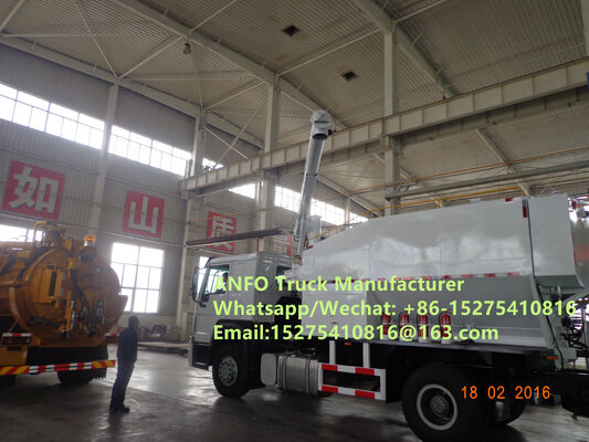 HOWO 10/15/20/30T BCLH-10 เครื่องผสมและบรรจุสารระเบิดแอมโมเนียมไนเตรตเชื้อเพลิง (ANFO) บริการงานระเบิด รถบรรทุกผลิตสารระเบิด MEMU MMU