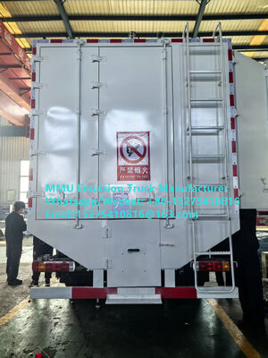 รถบรรทุกผสมและชาร์จ EMULSION ANFO ผลิตในประเทศจีน คุณภาพสูง ขนาด 15/20/25/30 ตัน หน่วยผลิตวัตถุระเบิดเคลื่อนที่สำหรับเหมืองแร่ มองโกเลีย คองโก ดีอาร์ซี เปรู กานา ซิมบับเว บริการระเบิดเหมือง MMU