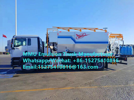 รถบรรทุกผสมและบรรจุอิมัลชัน ANFO แบบเคลื่อนที่ SINOTRUCK HOWO 15/20/25/30 ตัน ขั้นสูงและชาญฉลาด หน่วยผลิตวัตถุระเบิดเคลื่อนที่ Монгол НЭГ DRC PERU GHANA ZIMBABWE บริการระเบิดเหมือง MMU