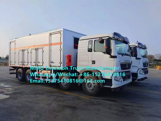 CUSTOMIZED CHINA MADE ORICA TREAD 15TON LOAD CAPACITY MIXING AND CHARGING EMULSION BULK EXPLOSIVE TRUCK MONGOLIA MINES BLAST KAZAKHSTAN UZBEKISTAN INDONESIA CONGO DRCMMU FOR SIMANDOU IRON ORE