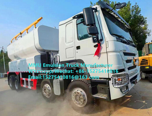 HOWO การผสมผสานและการชาร์จเอมูลชั่นขนาด 20 ตัน BULKMASTER EXPLOSIVES VEHICLE FOR WET OR DROY BLASTHOLES การผลิตและจัดส่งระเบิดขนาดใหญ่ที่แตกต่างกันถึง 3 อันในใบผ่านเดียวเพื่อประสิทธิภาพในการปฏิบัติงาน