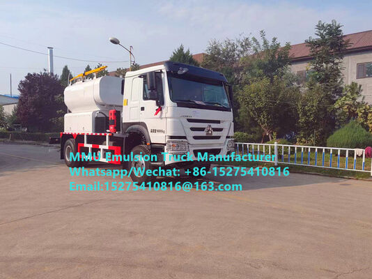 HOWO การผสมผสานและการชาร์จเอมูลชั่นขนาด 20 ตัน BULKMASTER EXPLOSIVES VEHICLE FOR WET OR DROY BLASTHOLES การผลิตและจัดส่งระเบิดขนาดใหญ่ที่แตกต่างกันถึง 3 อันในใบผ่านเดียวเพื่อประสิทธิภาพในการปฏิบัติงาน