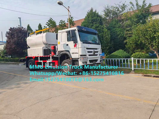 HOWO การผสมผสานและการชาร์จเอมูลชั่นขนาด 20 ตัน BULKMASTER EXPLOSIVES VEHICLE FOR WET OR DROY BLASTHOLES การผลิตและจัดส่งระเบิดขนาดใหญ่ที่แตกต่างกันถึง 3 อันในใบผ่านเดียวเพื่อประสิทธิภาพในการปฏิบัติงาน