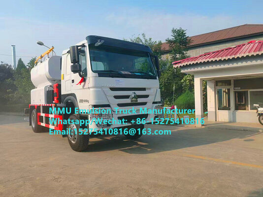 HOWO การผสมผสานและการชาร์จเอมูลชั่นขนาด 20 ตัน BULKMASTER EXPLOSIVES VEHICLE FOR WET OR DROY BLASTHOLES การผลิตและจัดส่งระเบิดขนาดใหญ่ที่แตกต่างกันถึง 3 อันในใบผ่านเดียวเพื่อประสิทธิภาพในการปฏิบัติงาน