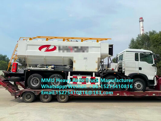 Super Safety HOWO การผสมผสานและการชาร์จสารระเบิดน้ํามันอะโมเนียมหนักหลายฟังก์ชัน รถบรรทุก 15/20/25 ตัน น้ํามันเอมูลชั่นหนัก ANFO รถบรรทุก Zambia/Zimbabwe/Tanzania/Ghana/Guinea/Peru Mining Blasting Service