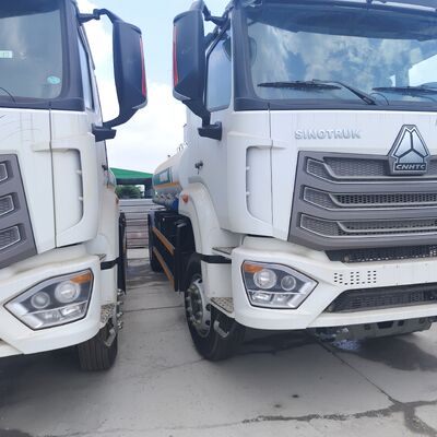 รถบรรทุกถังน้ำมันเชื้อเพลิง HOWO NX 6 × 4 CNG พร้อมเครื่องยนต์ 400 แรงม้าและน้ำหนักบรรทุก 20 ตันสำหรับการขนส่งดีเซลและน้ำมันเบนซิน